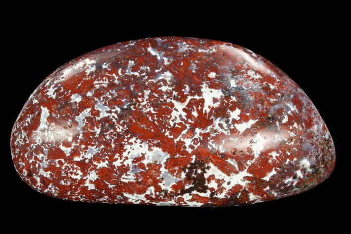 Wide, Polished Red Flower Jasper - Namibia #128384